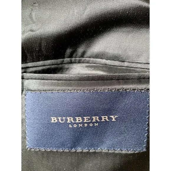 Burberrys Mens Vintage Navy Blazer Size 44 XLong Wool USA EUC